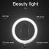 Jmary FM-536A 26cm LED Ring Light Kit with 170cm Tripod, 3 Light Modes, USB Powered, 1/4" Mount, Phone Holder, Remote for Makeup, Streaming, Photography